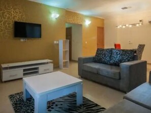 Room, 3 Bedrooms, Accessible, Smoking | Living room | TV - Room-goosepen 3 Bedrooms Apartment (Lagos)