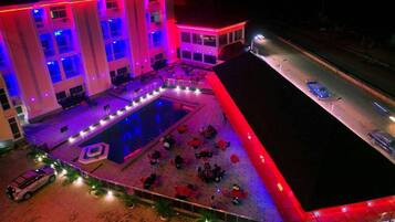 Room, 1 Bedroom, Accessible, Smoking | Pool | Indoor pool
