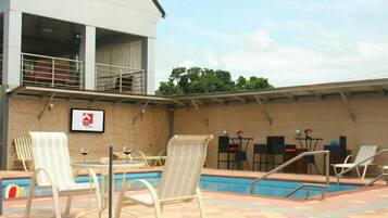Room, 1 Bedroom, Accessible, Smoking | Pool | Indoor pool