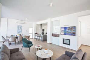 Villa, 5 Bedrooms, Smoking, Private Pool | Living area - Villa Prol17, Exquisite 5bdr Villa With Pool, Close to Fig Tree Bay Beach (Paralimni)