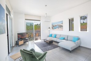 Villa, 4 Bedrooms, Smoking, Private Pool | Living area | TV, DVD player - Villa Prpo490a, Stunning 5bdr Protaras Villa With Pool, Close to the Beach (Paralimni)