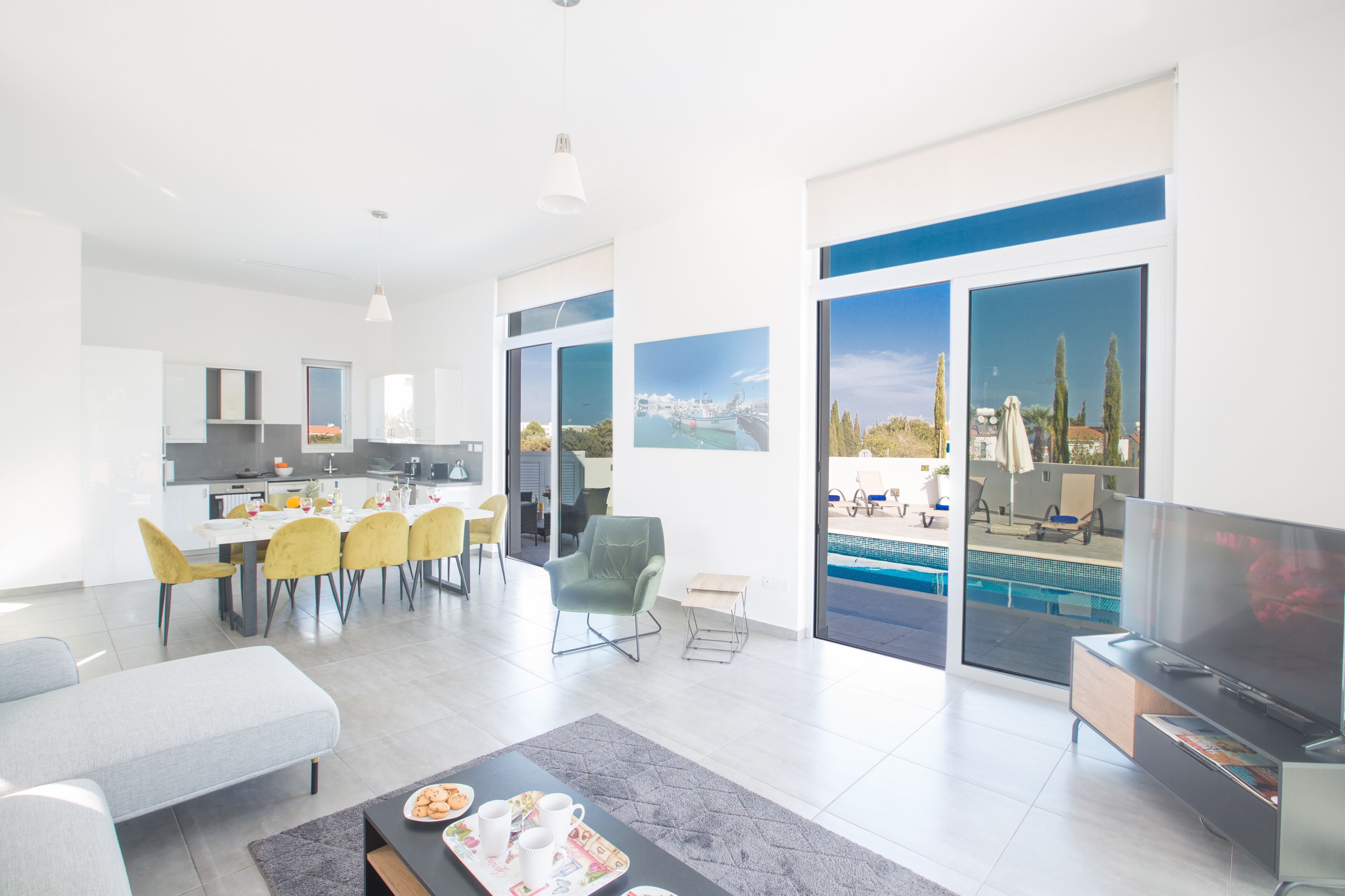 Villa, 4 Bedrooms, Smoking, Private Pool | Living area | TV, DVD player