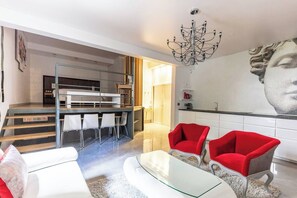 Interior - Chic Designer Loft in Historic Mansion • Marais (Paris)
