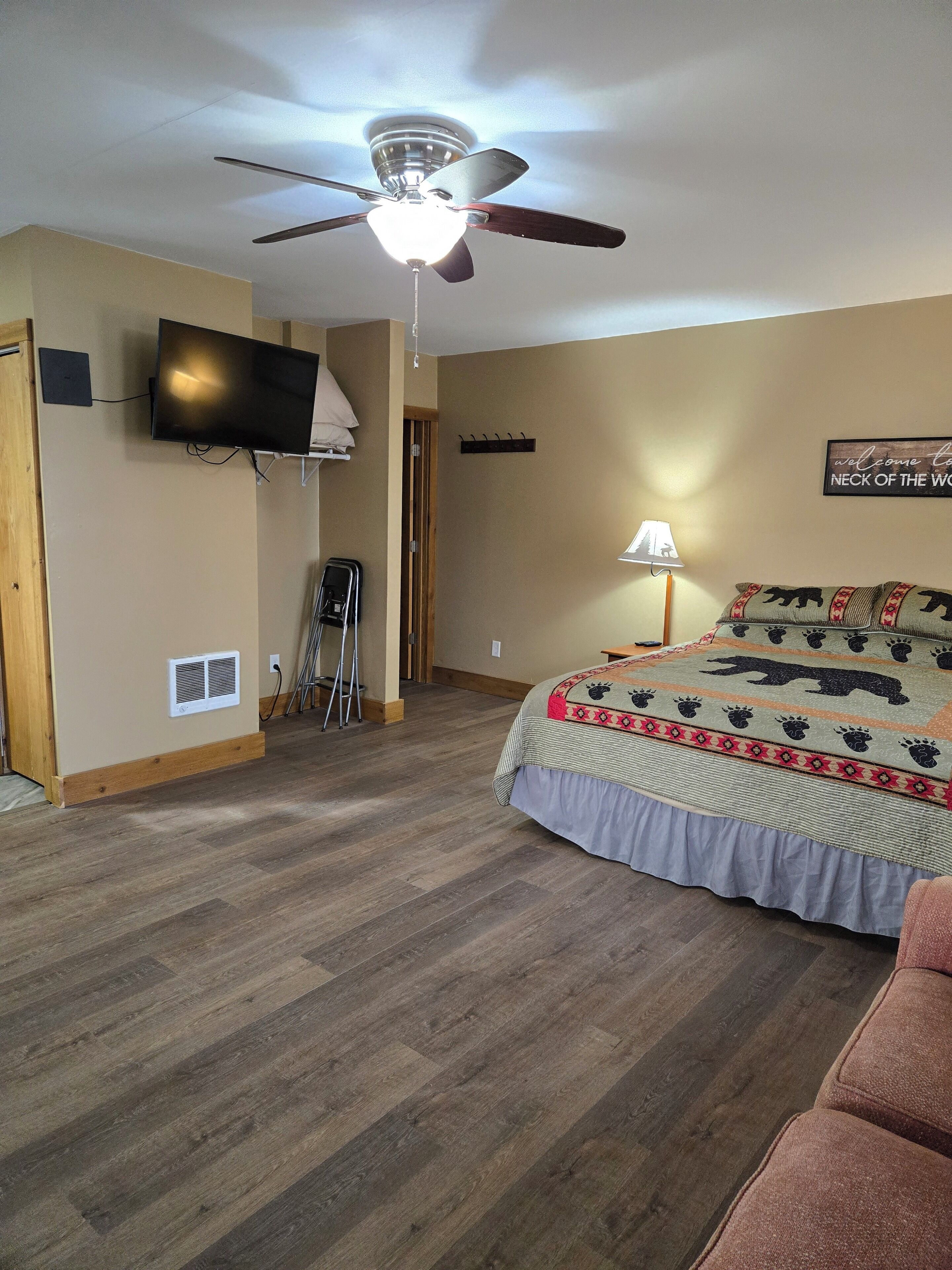 1 habitación, ropa de cama y acceso para silla de ruedas 