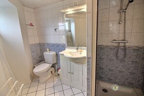 Shower, hair dryer