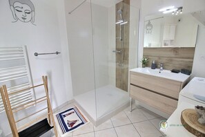 Shower, hair dryer