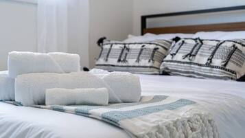 3 quartos, roupas de cama premium