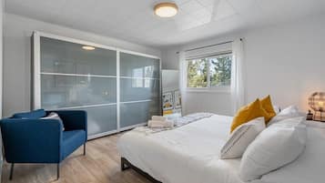 3 habitaciones, ropa de cama de alta calidad y camas con efecto memoria