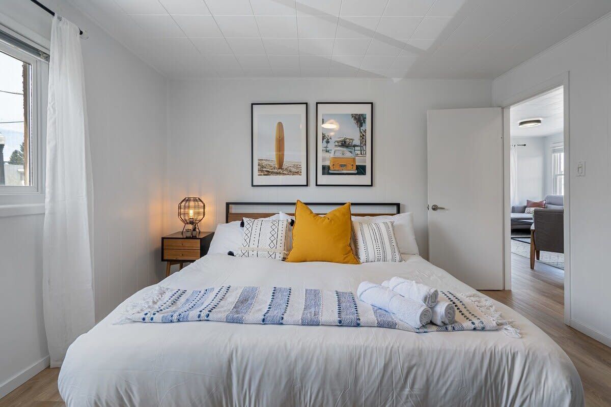 3 chambres, literie de qualité, lit avec matelas en mousse à mémoire