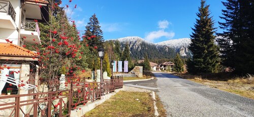 Family studio with own yard and fireplace near the ski resort Pamporovo