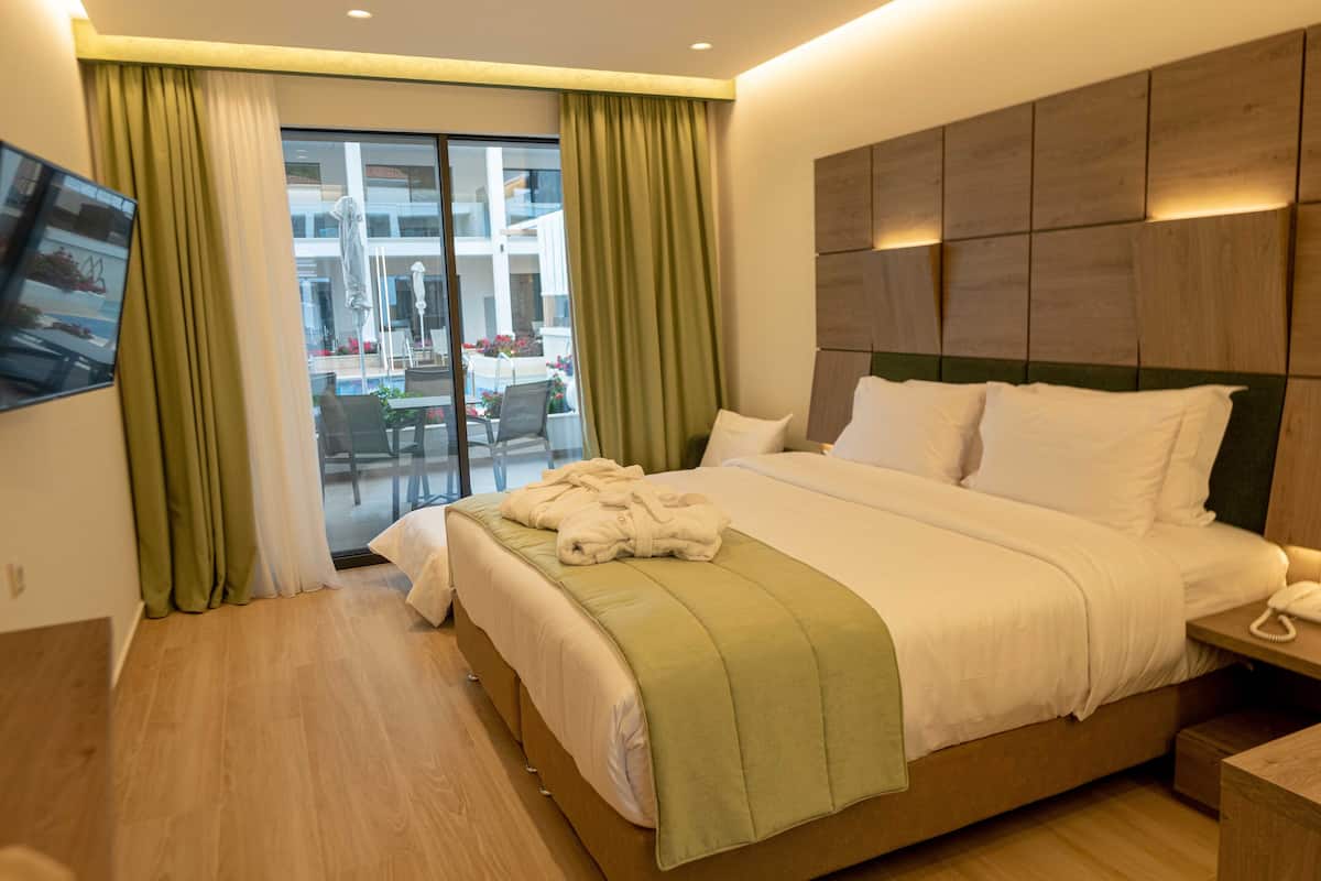 2 habitaciones y sábanas de algodón egipcio