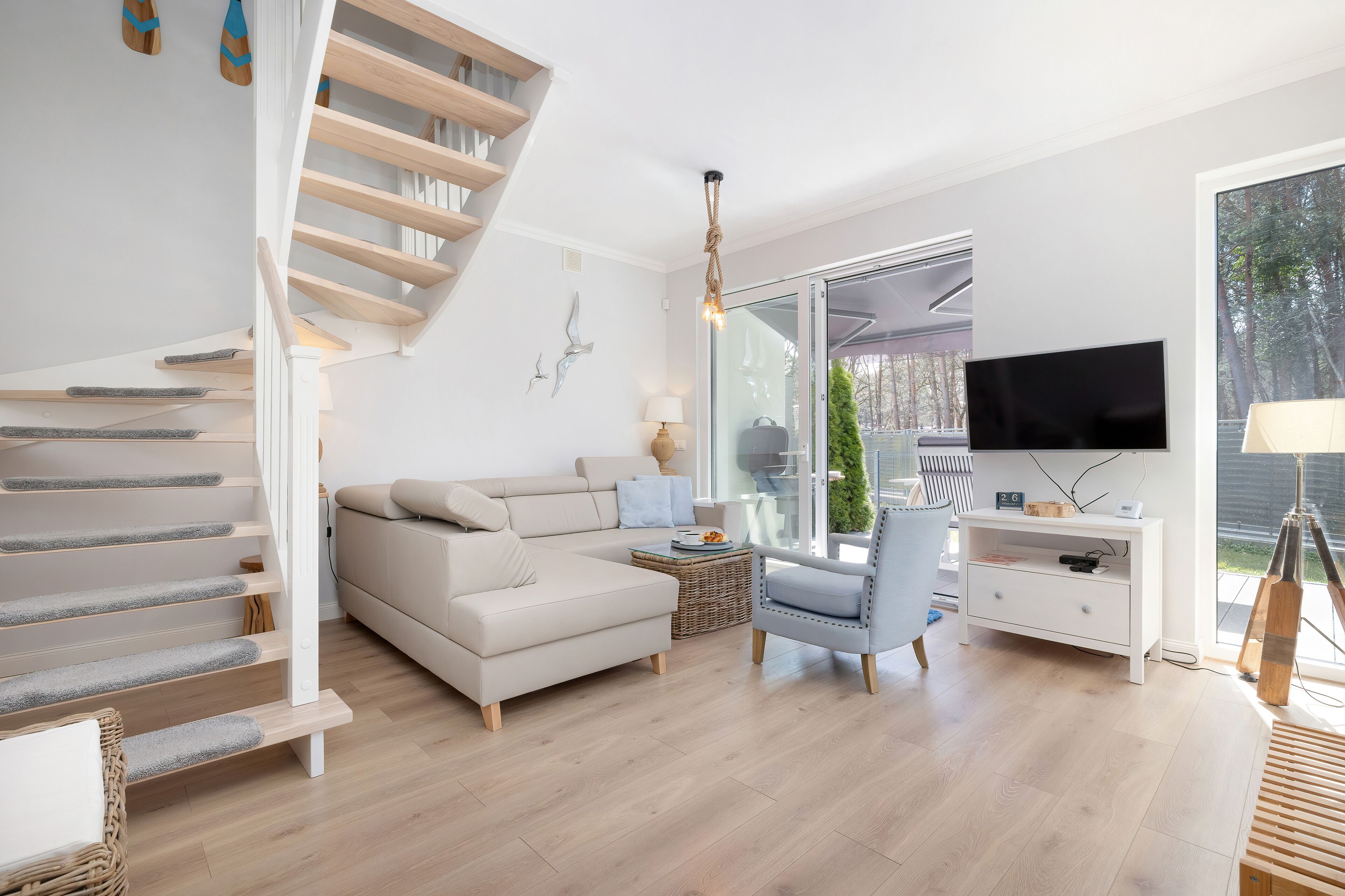 Apartment, 2 Schlafzimmer, Terrasse, am Strand | Wohnzimmer