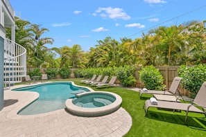 A heated pool