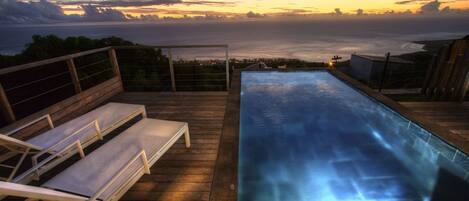 A heated pool