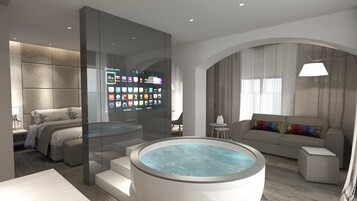 Minibar, caja de seguridad en la habitación y escritorio 