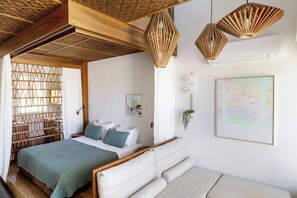 Loft Suite, Plunge Pool, Sea View | 1 bedroom, Egyptian cotton sheets, premium bedding, down comforters