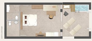 Deluxe Suite, Plunge Pool | Plan d’étage