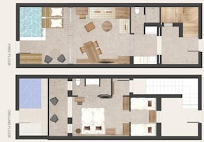 Friends & Family Suite Private Pool Side Sea View | Plan d’étage