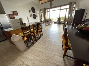 Dining - A space to relax with a view of the golf course  (La Romana)