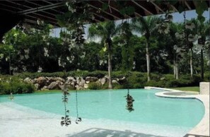 Indoor pool, outdoor pool
