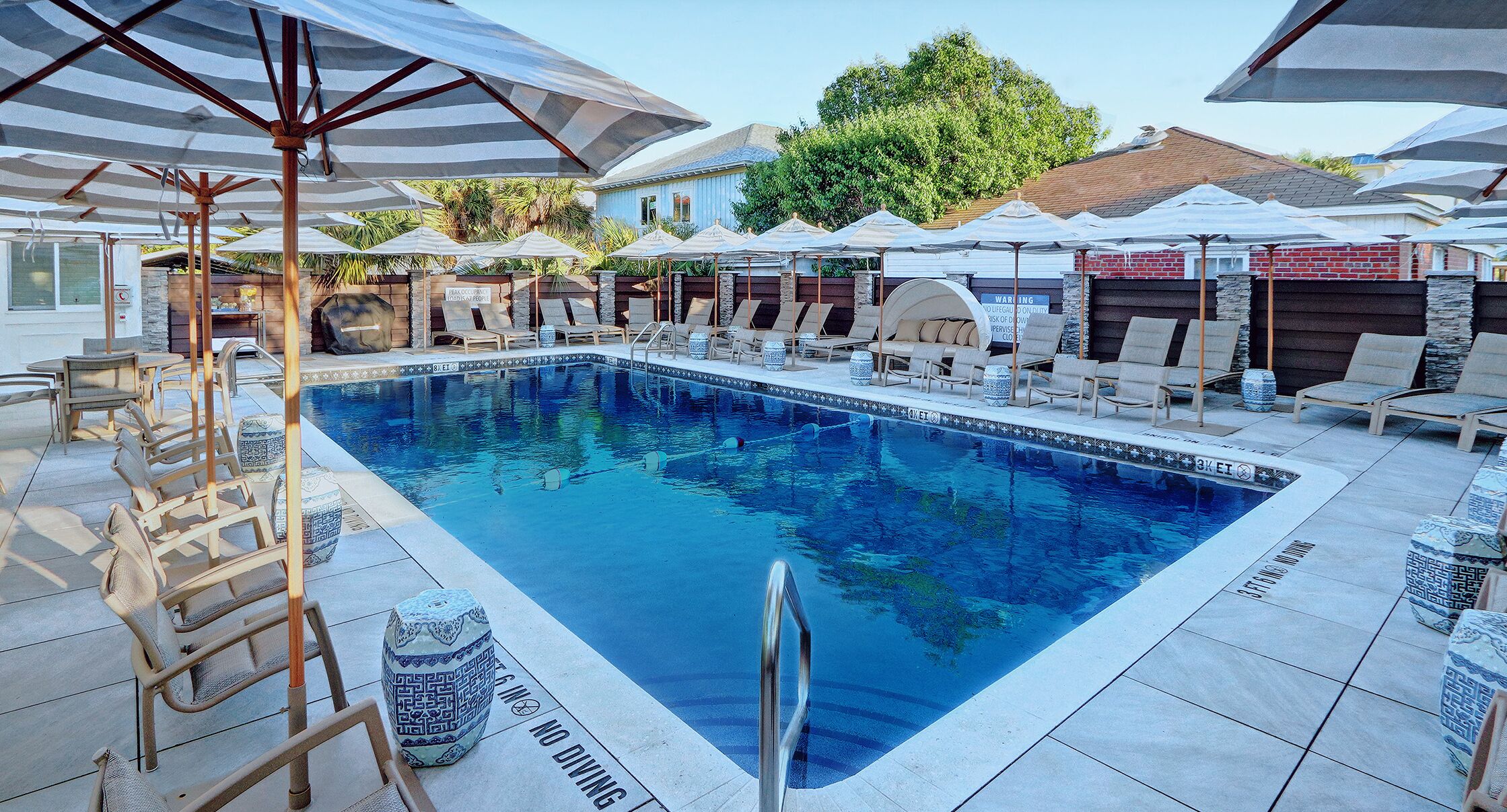A heated pool