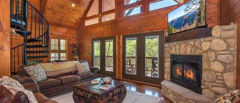 Televisio, takka, videopelejÀ