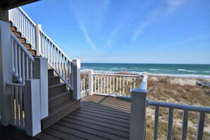 Property grounds - Oceanfront getaway, Sea Grace: 4 Bedroom home in North Topsail Beach for 10 guests. (North Topsail Beach)