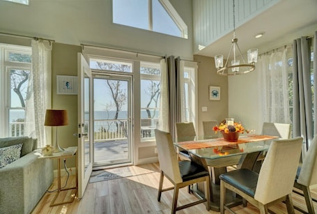 Dining. Coastal Bliss: 3500 sqft Beachfront Haven, Steps Away from Your Private Beach - Your Ultimate Cape Charles Getaway
