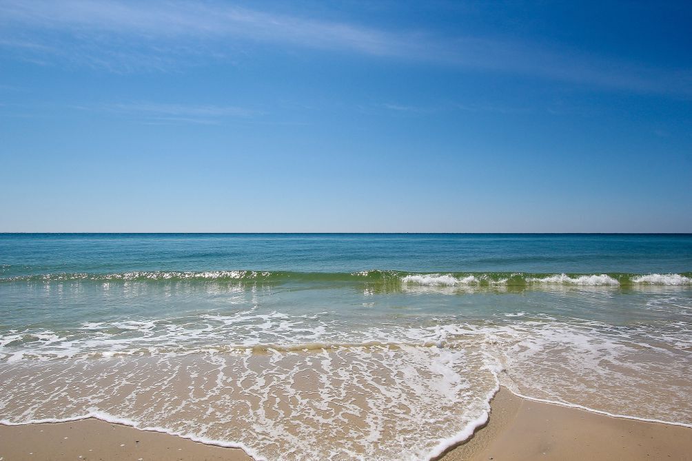 On the beach