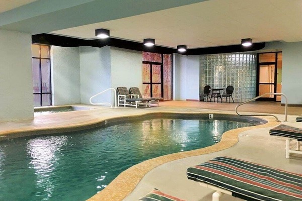 Indoor pool and hot tub are open 365 10AM-10PM