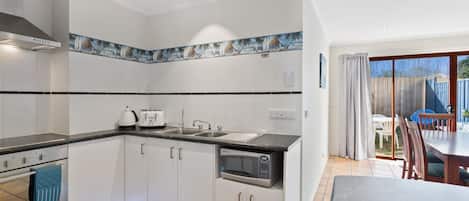 Microwave, dining tables