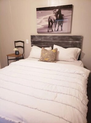3 bedrooms, iron/ironing board, travel cot, WiFi