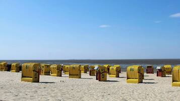 På stranden