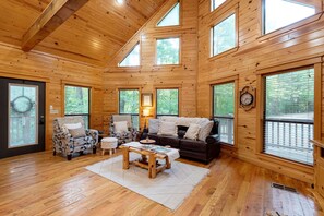 TV connectée, cheminée, lecteur de DVD