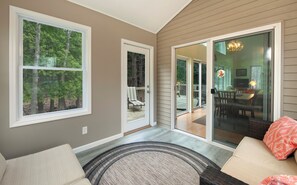 TV, fireplace, DVD player