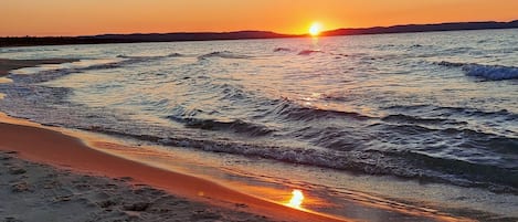 On the beach