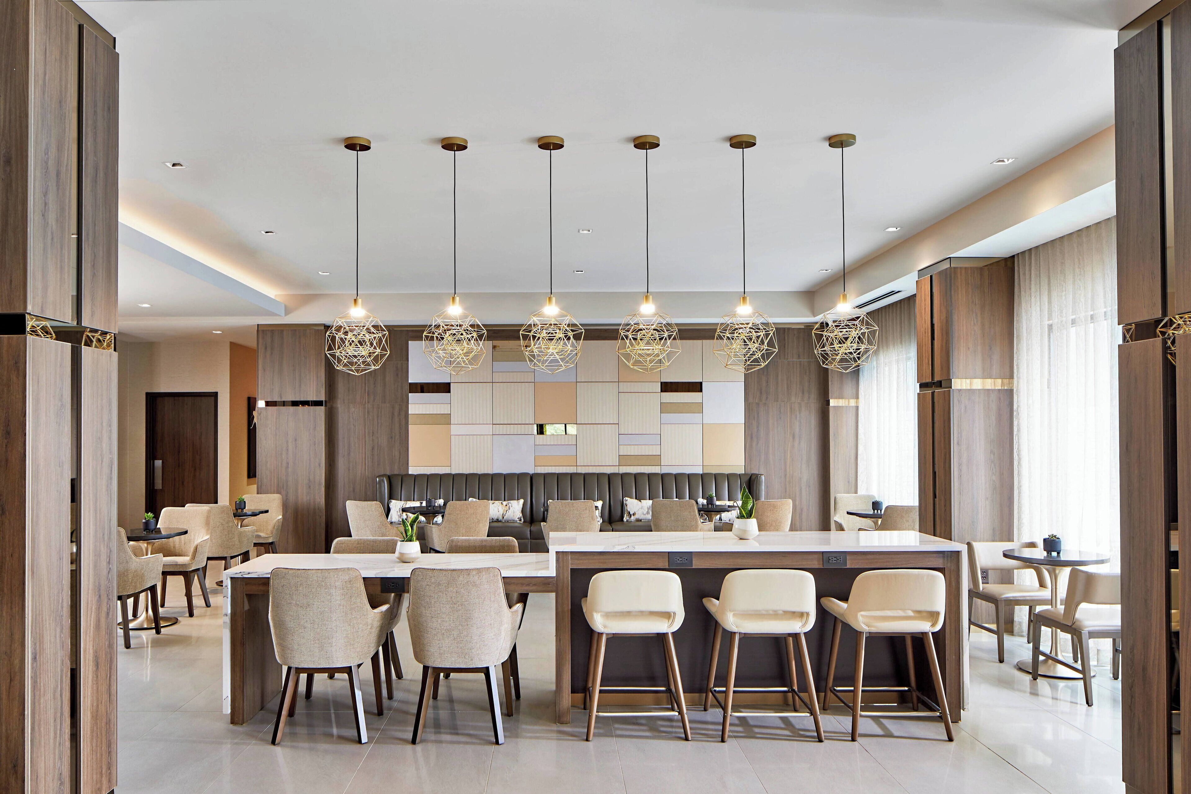 Mini-fridge, coffee/tea maker