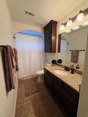 Bathroom - Bikers Paradise , Trails, Promenade Mall, AMP, Restaurants, and Top Golf (Rogers)