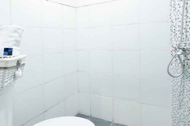 Badeværelse | Bruser, bidet, håndklæder, Sæbe