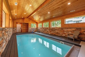Indoor pool, a heated pool - Deep Creek Retreat w/ Views & Fireplace (Swanton)