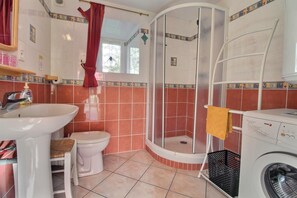 Shower, hair dryer