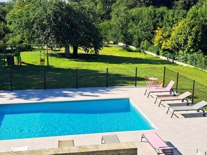 A heated pool