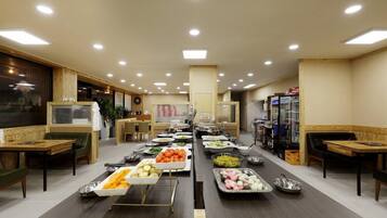 Korean breakfast for a fee on weekdays