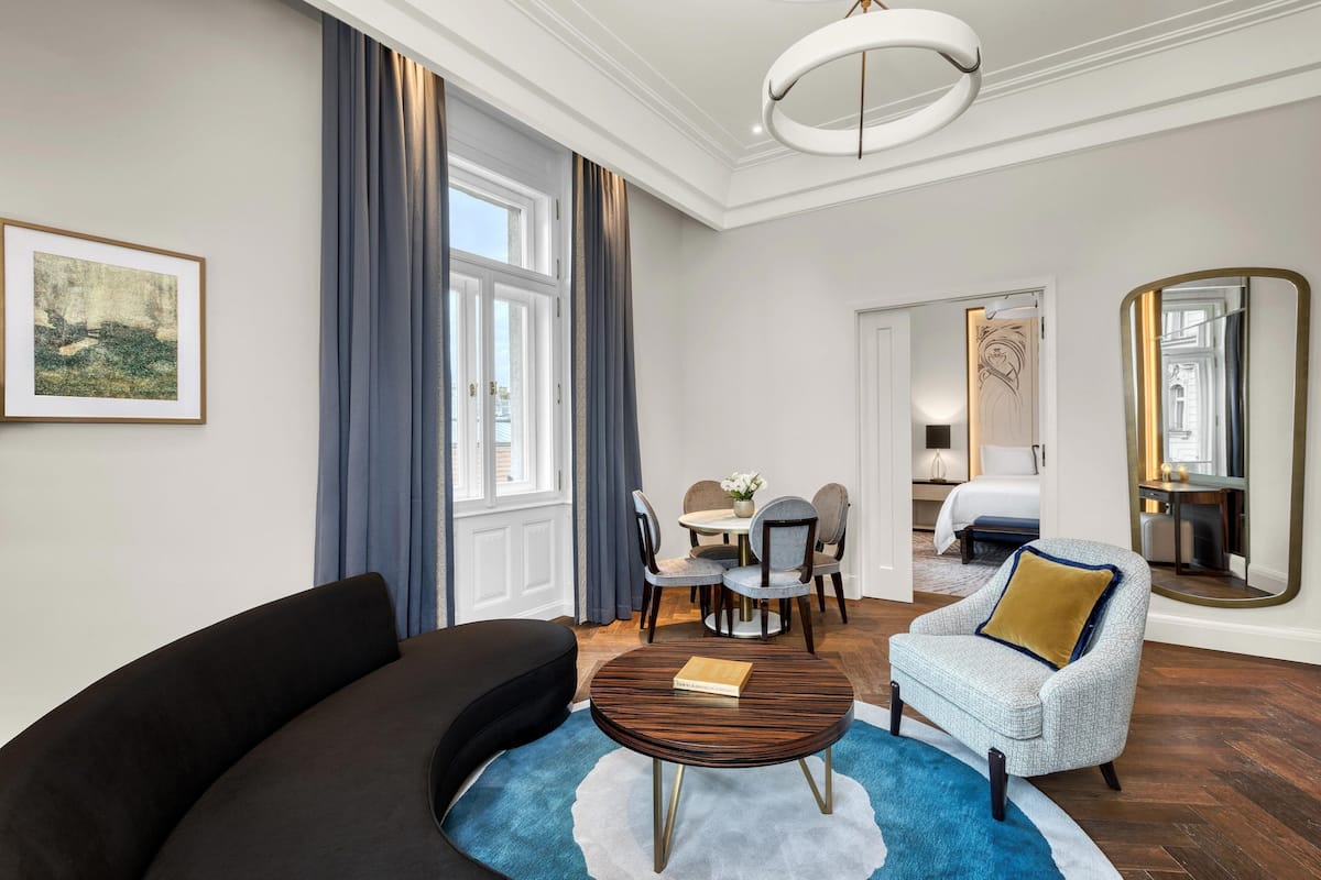 Suite, 1 King Bed, Non Smoking, City View (City View) | 1 bedroom, Frette Italian sheets, premium bedding, down comforters