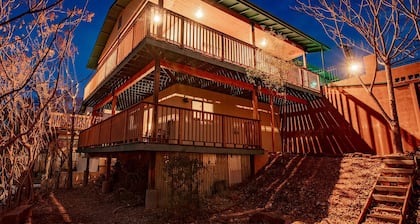 Spacious Studio with a Kitchenette, Private Deck, Firepit in Historic Jerome
