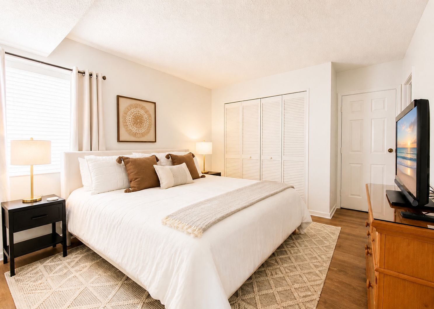 3 bedrooms, iron/ironing board, WiFi (free), bed sheets
