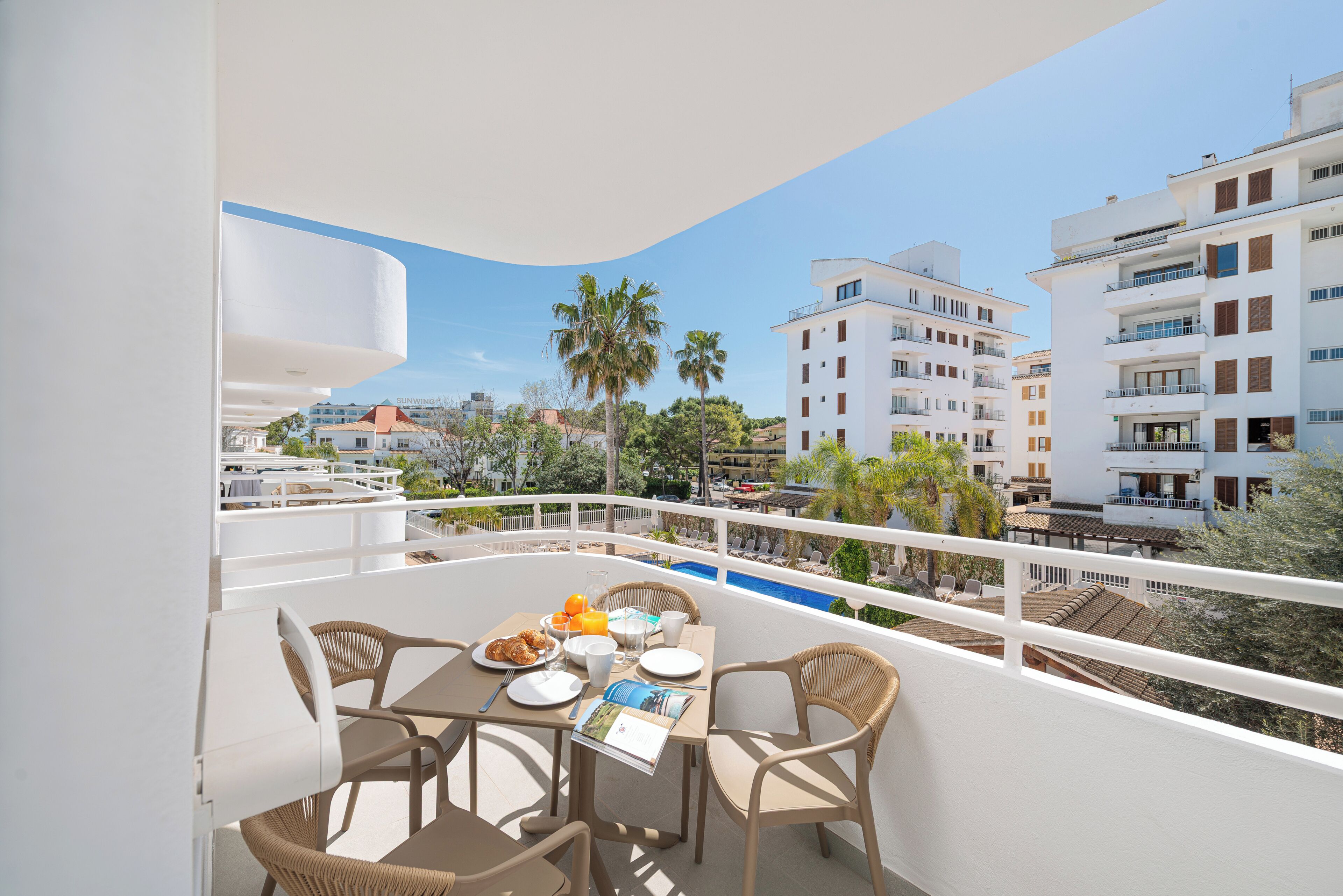 Standard-Apartment, Balkon, Gartenblick | Terrasse/Patio
