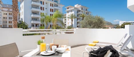 Superior Apartment, Terrace, Pool View | Terrace/patio