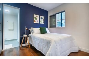 1 غرفة نوم وأغطية فراش متميزة