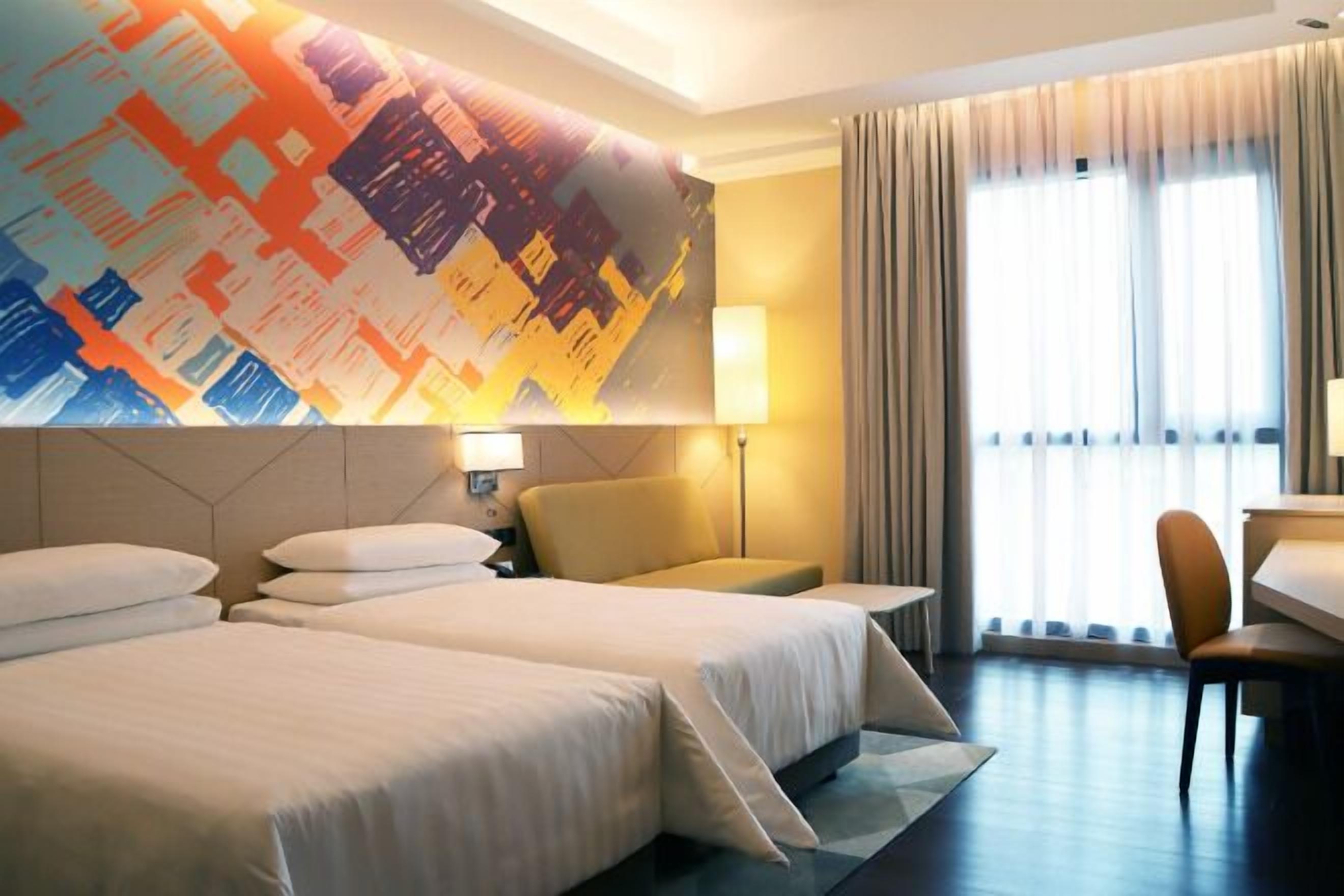 In-room safe, desk, laptop workspace, iron/ironing board